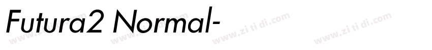Futura2 Normal字体转换